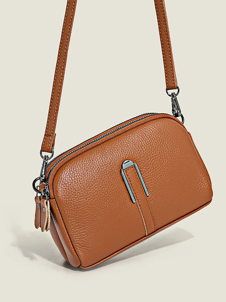 Genuine Leather Bag Luxury Women's Handbags Bag for Woman 2022 Female Clutch Phone Bags Shoulder Bag Crossbody Messenger Pack